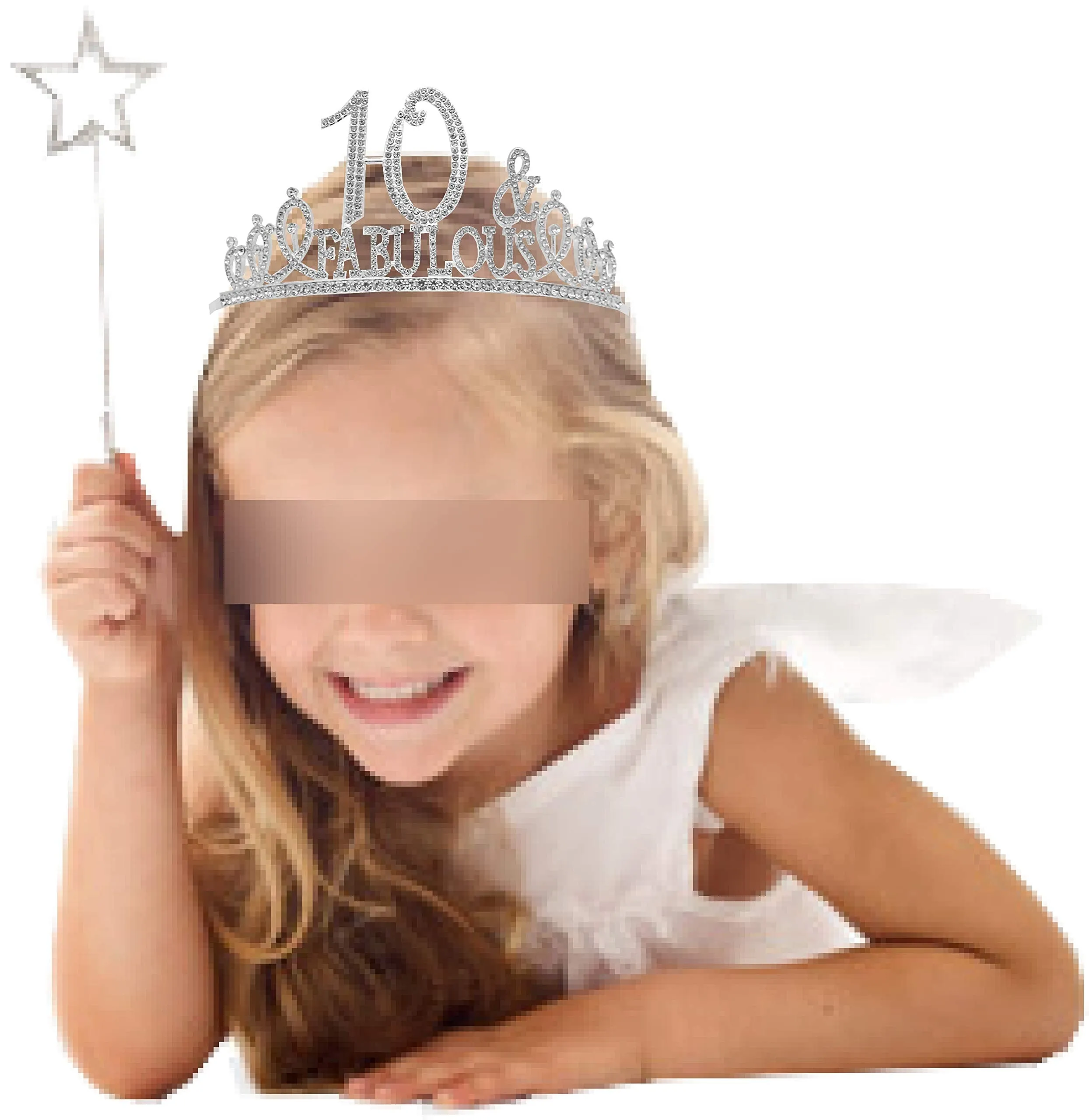 10th Birthday, 10th Birthday Tiara Silver, 10th Birthday Decorations for Girls, 10th