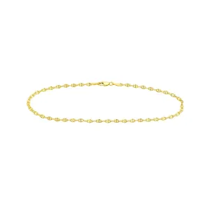 14K Gold Anchor Chain Anklet