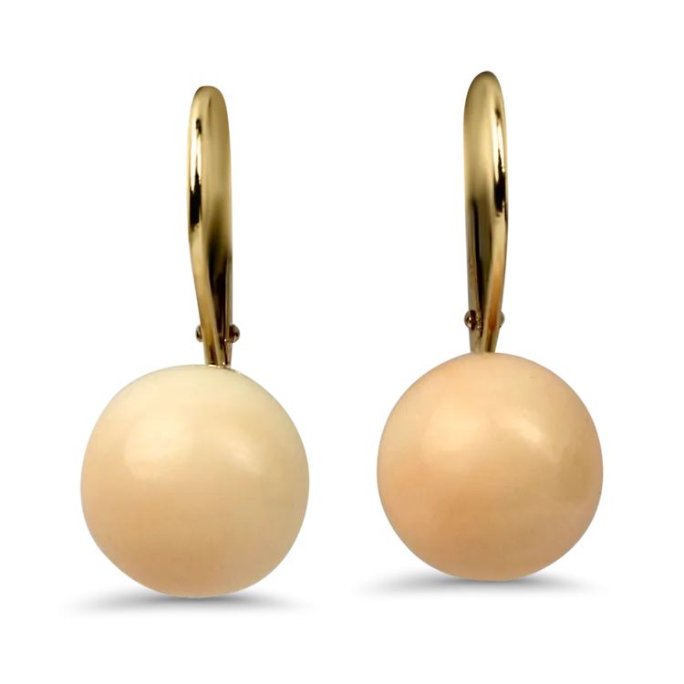 1870 Collection 14K Yellow Gold Coral Drop Earrings