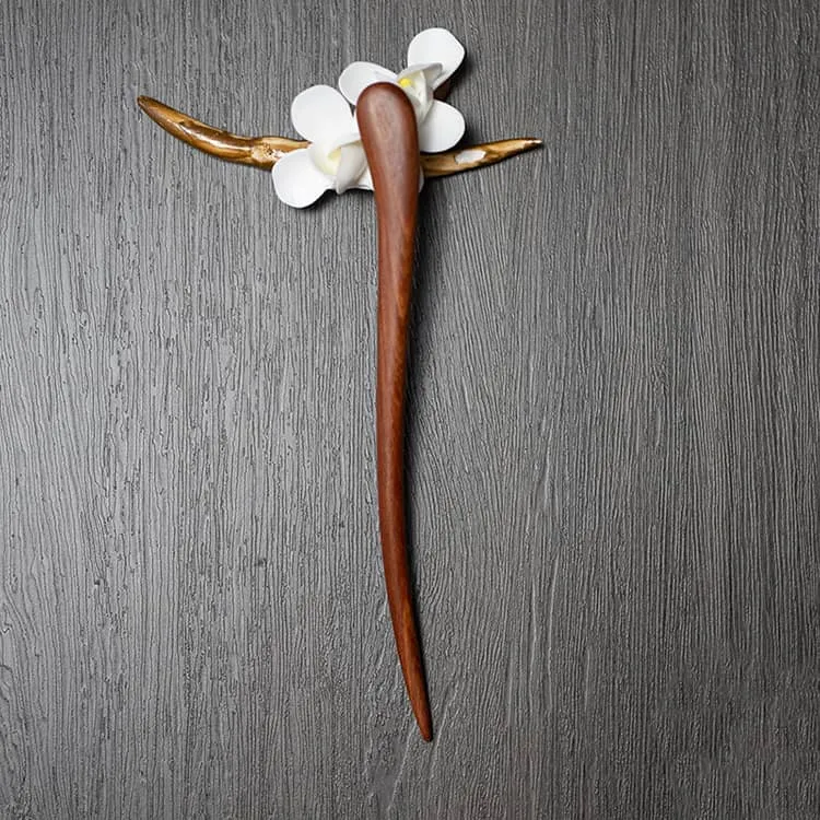 18cm Sandalwood Chinese Hairpin Zan (Shape 5)