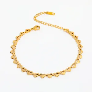 18k Golld-Filled Heart Anklet - Anklets For Women - Gold Anklet - Nora Anklet