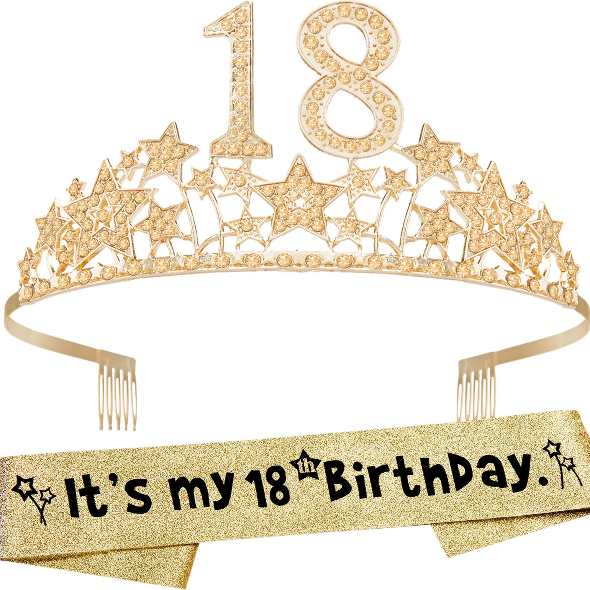 18th Birthday Gifts for Girls, 18th Birthday Tiara and Sash, 18th Birthday Decorations