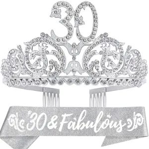 30th Birthday, 30th Birthday Decorations for Women, 30th Birthday Tiara, 30th Birthday