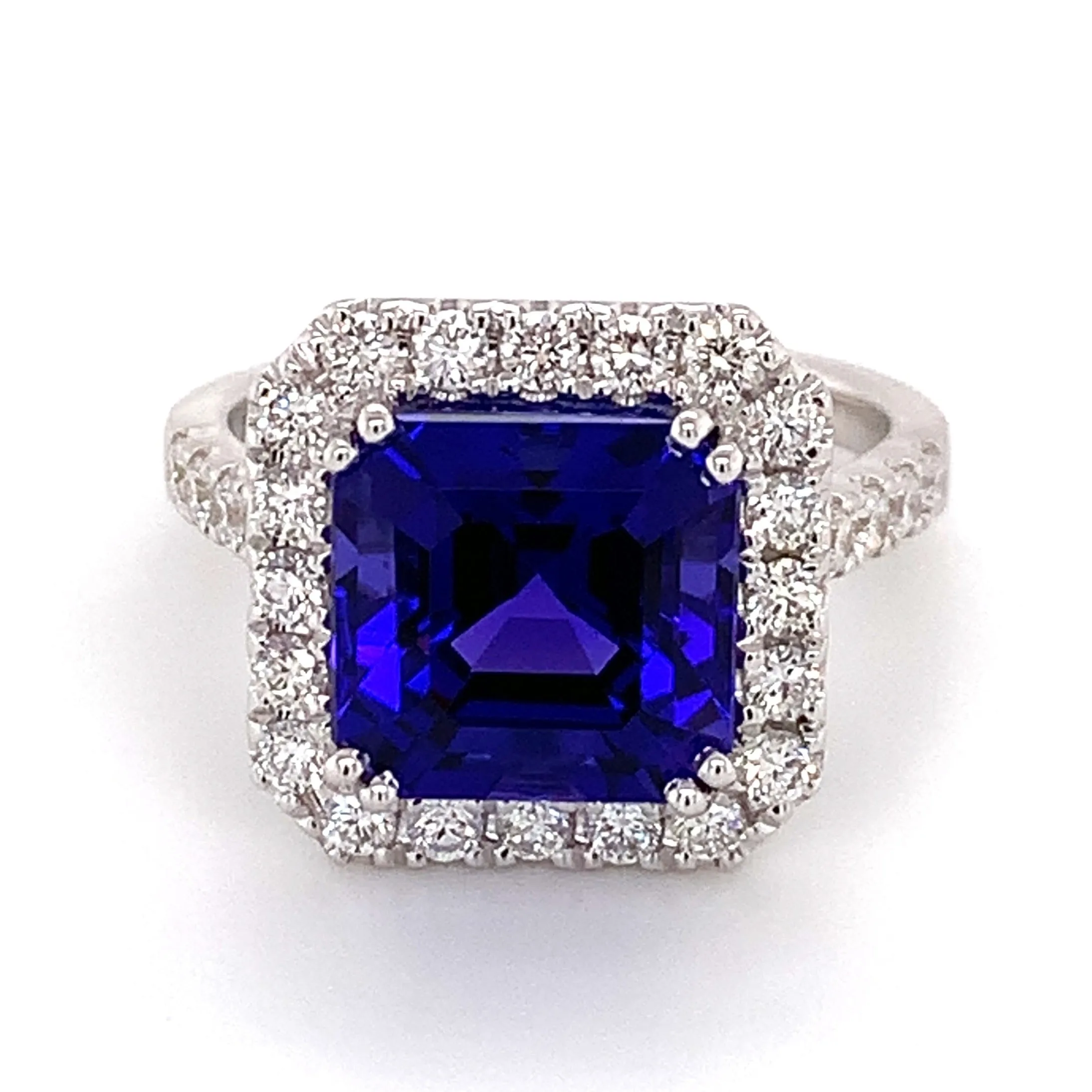 5.23carat Tanzanite & Diamond Anniversary Cocktail Ring