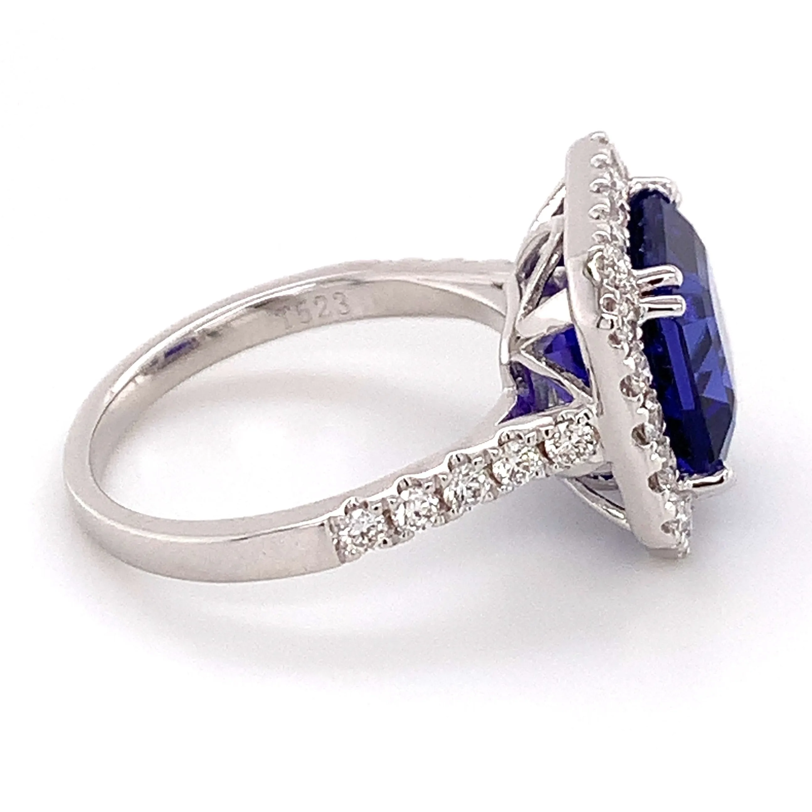 5.23carat Tanzanite & Diamond Anniversary Cocktail Ring