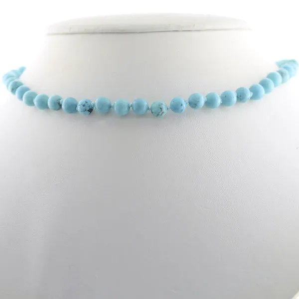 6mm Matte Stone Knotted Choker