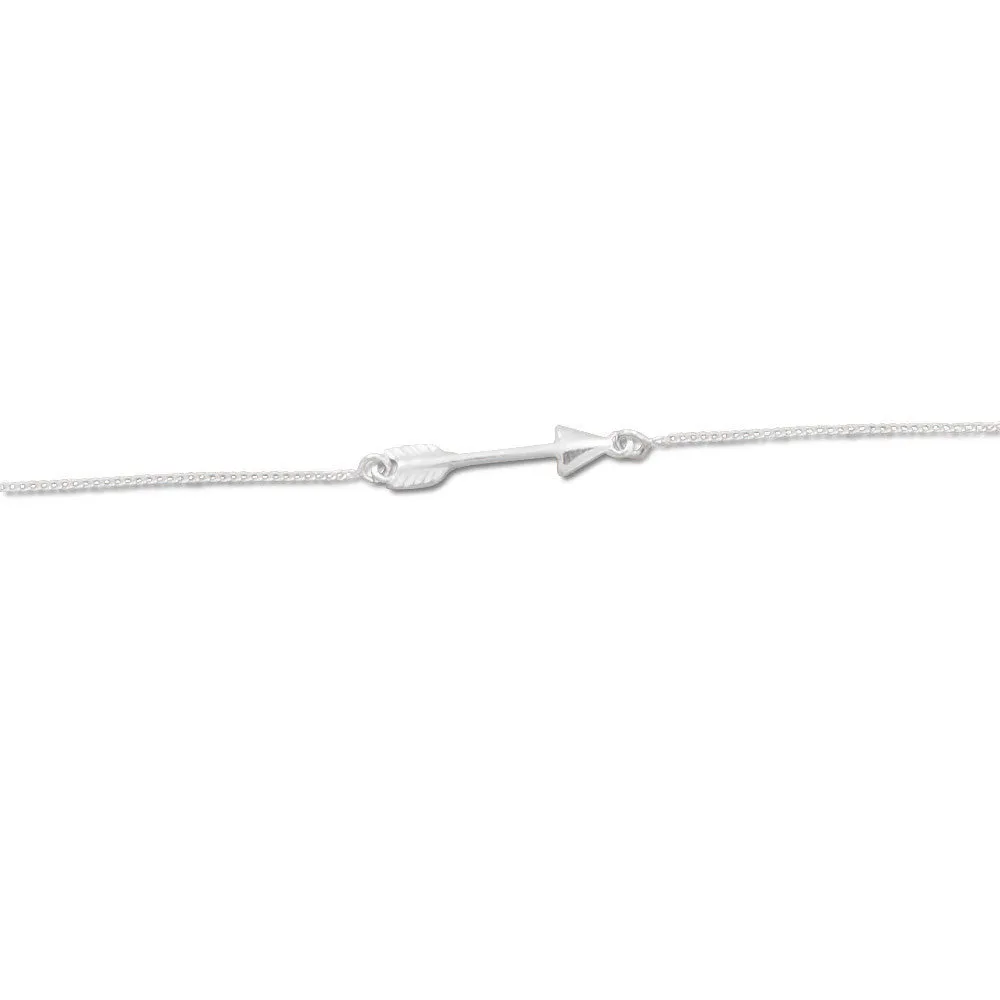 9"   1" Sideways Arrow Anklet