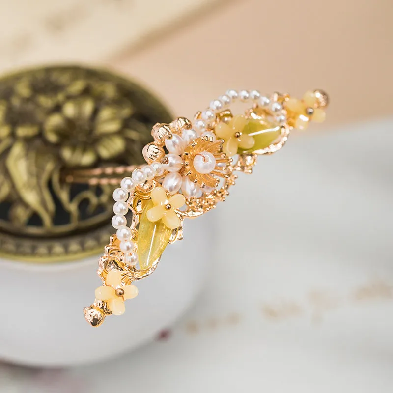 Ancient style hair crown Hanfu hairpin headdress osmanthus fairy simple hairpin top hairpin