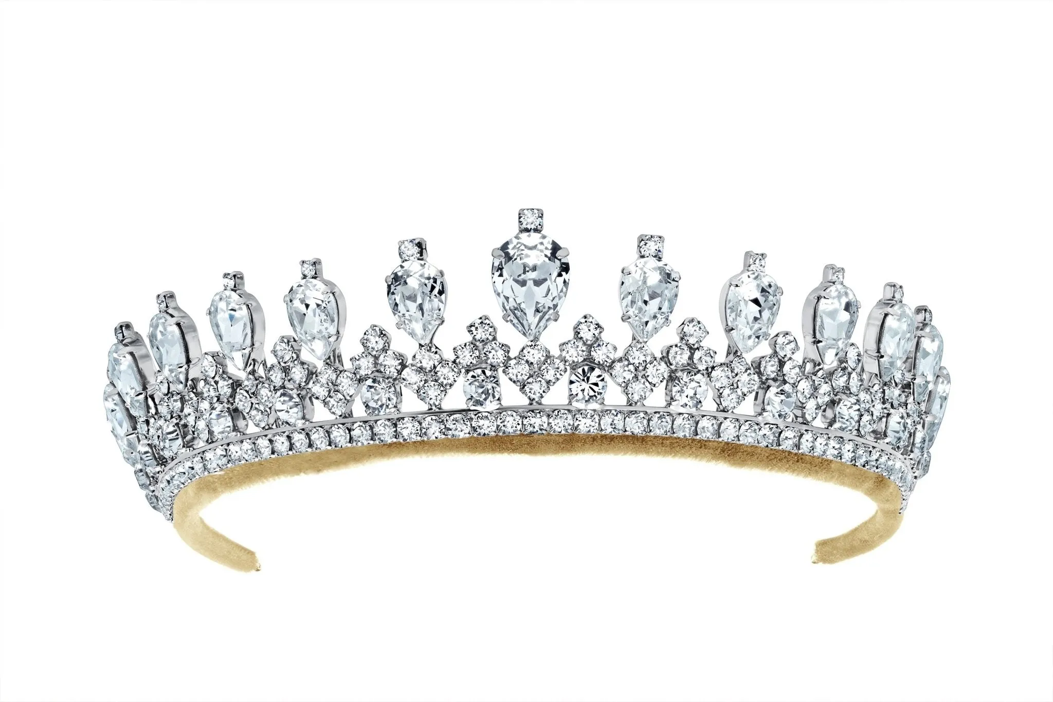 Andrew Prince by Crislu Pear and Round Cut Tiara