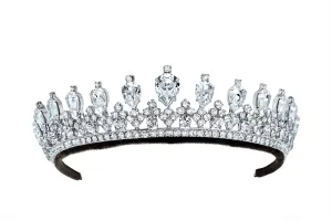 Andrew Prince by Crislu Pear and Round Cut Tiara