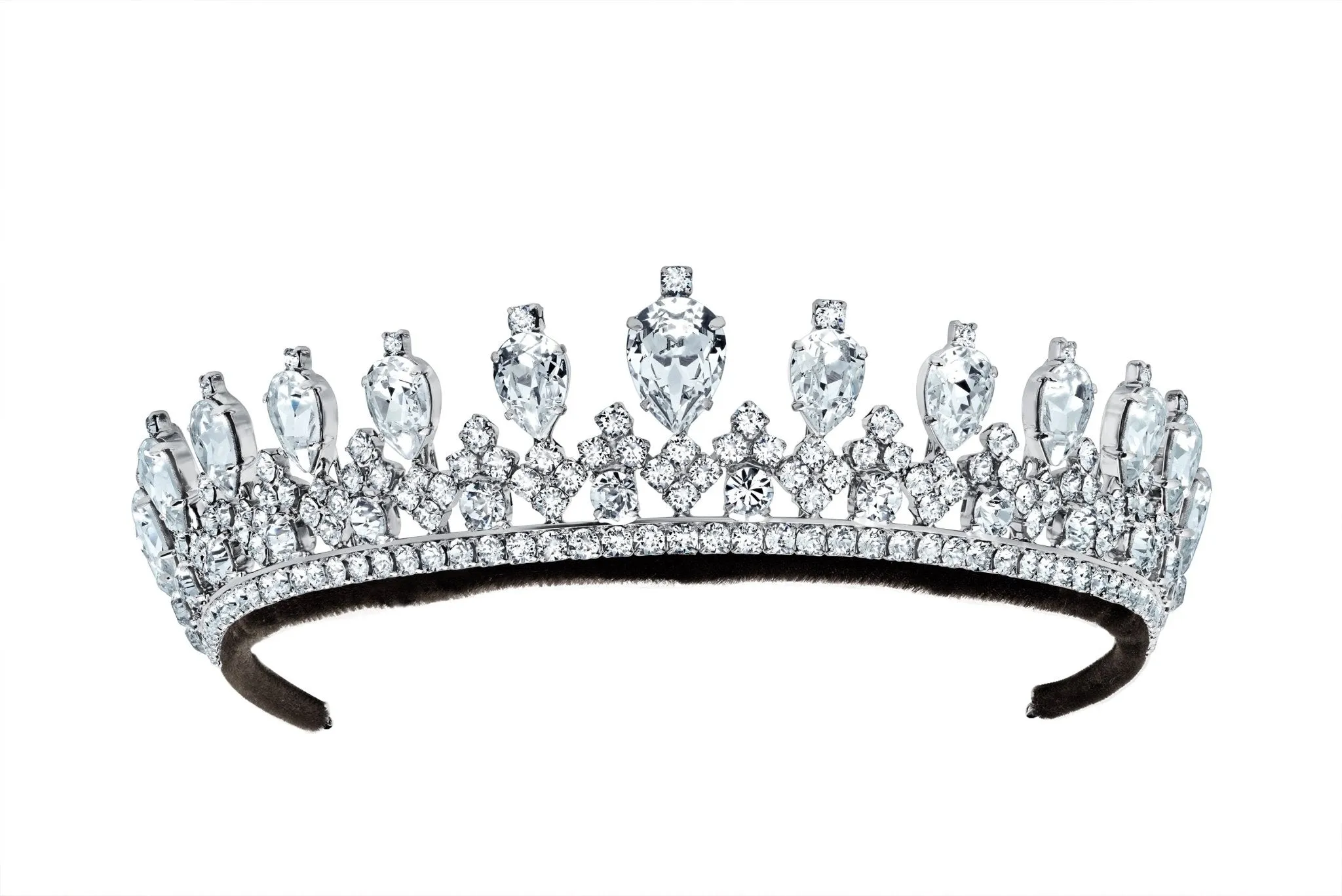 Andrew Prince by Crislu Pear and Round Cut Tiara