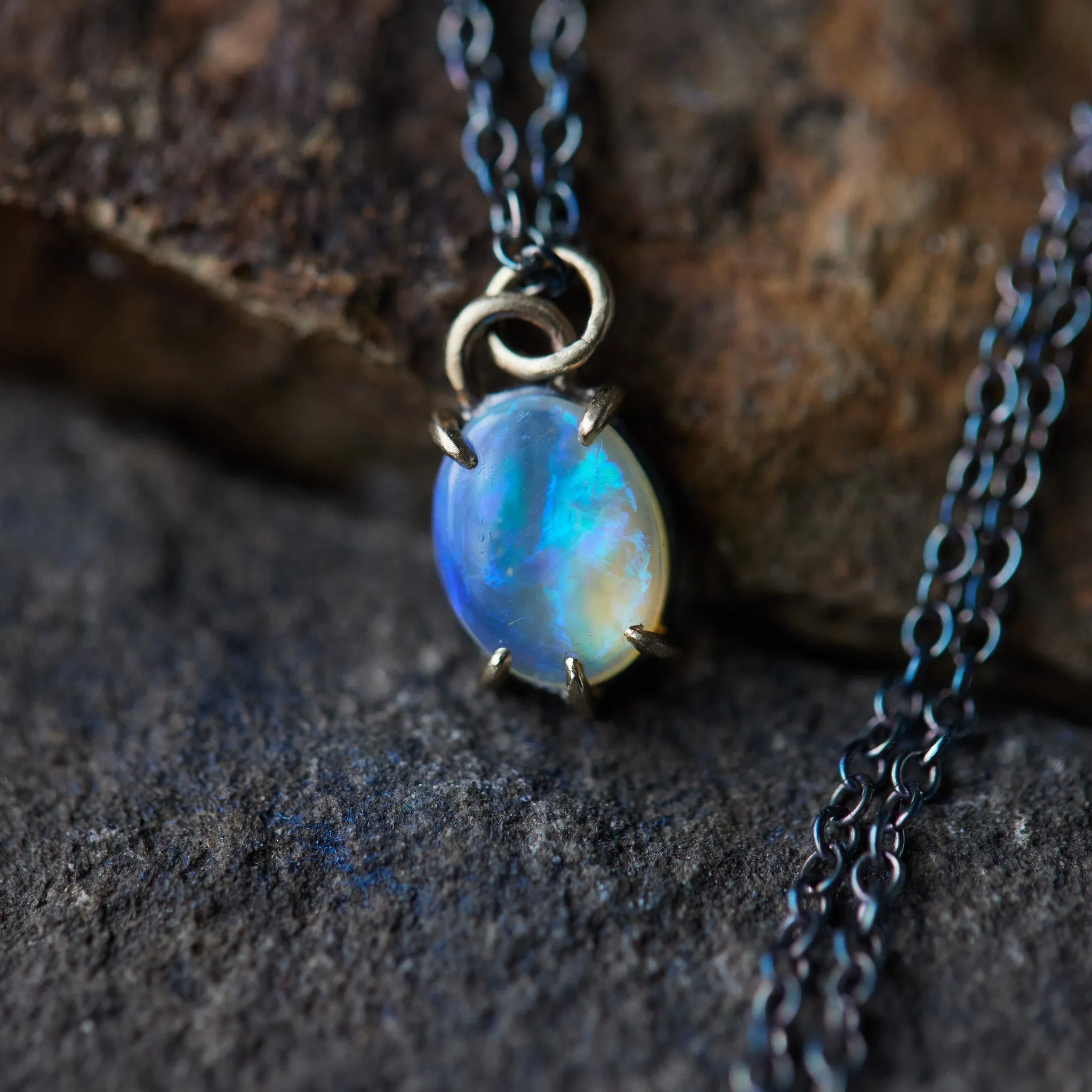 Andromeda's Orbit Opal Vanity Necklace