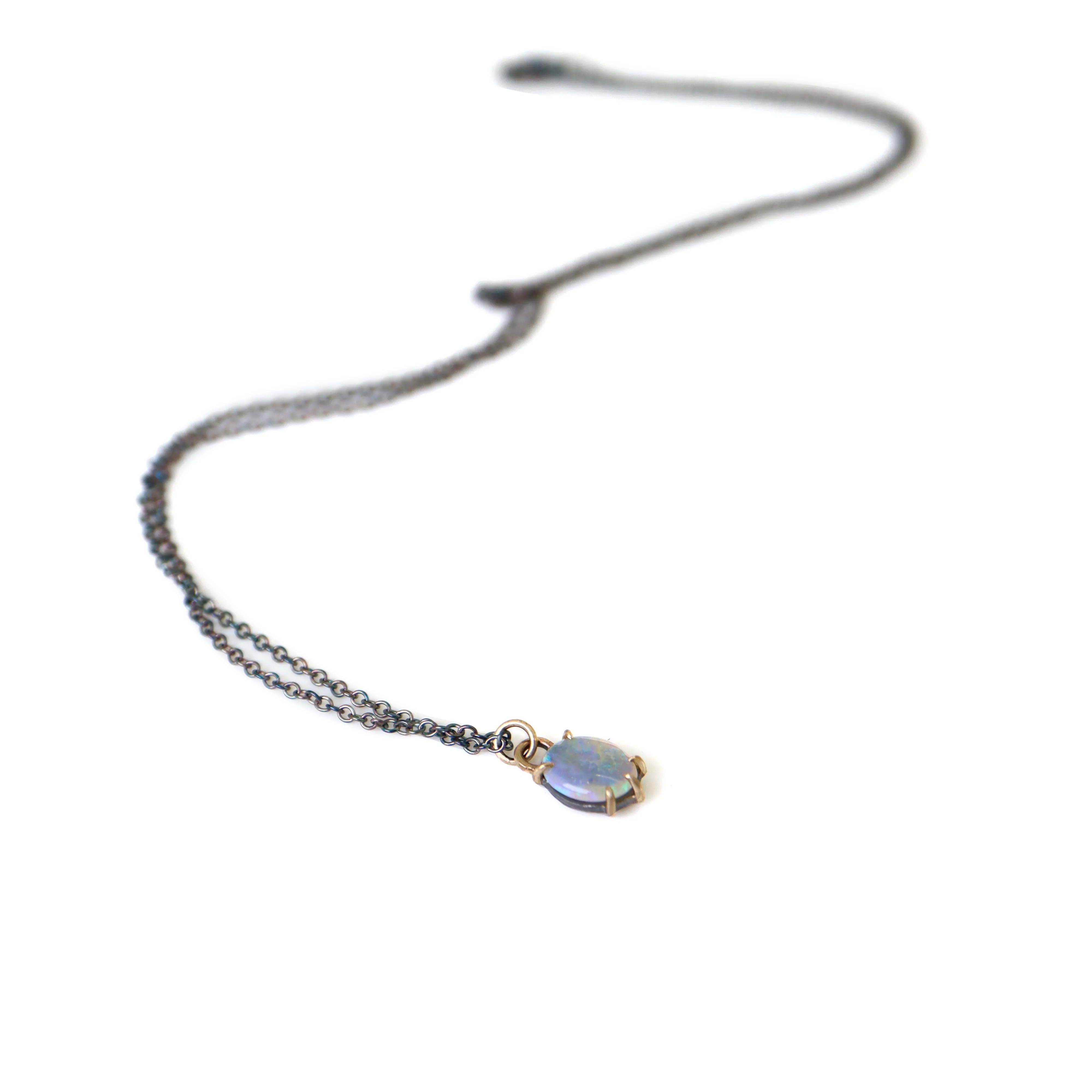 Andromeda's Orbit Opal Vanity Necklace