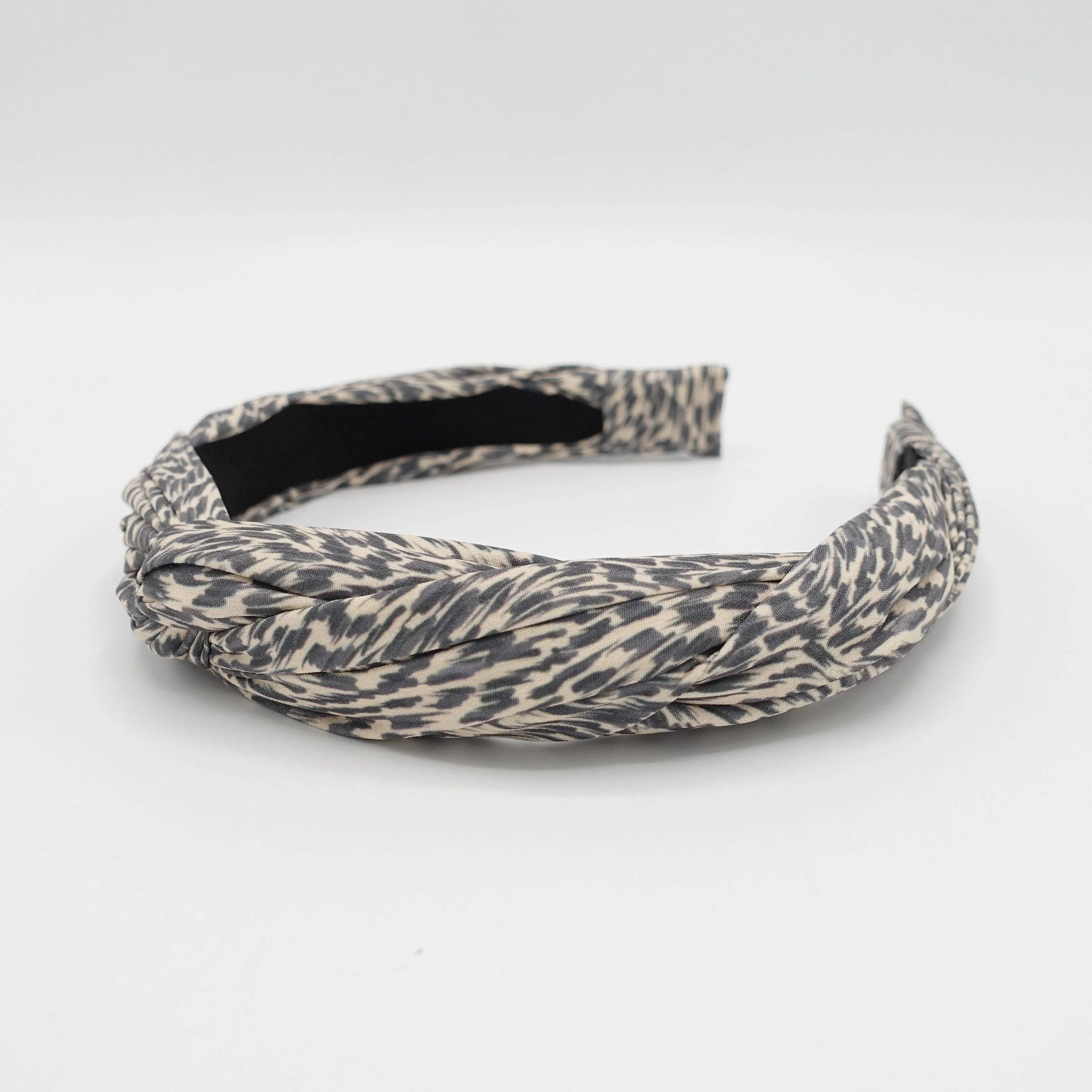 animal print cross headband casual hair accessory for women