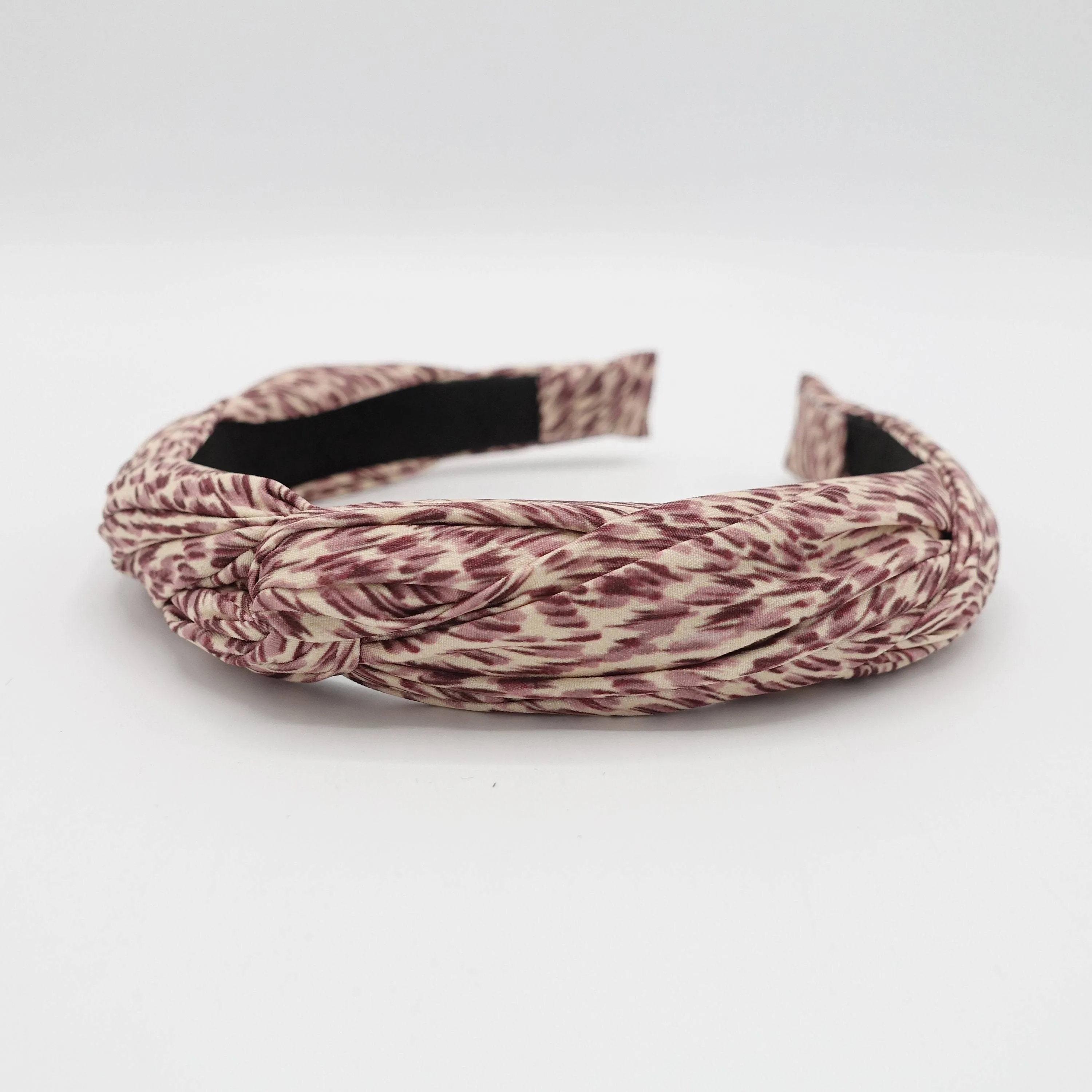 animal print cross headband casual hair accessory for women