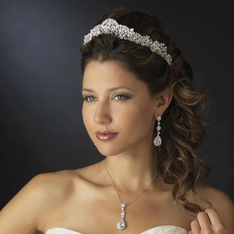 Beautiful Royal Crystal Encrusted Bridal Tiara Crown