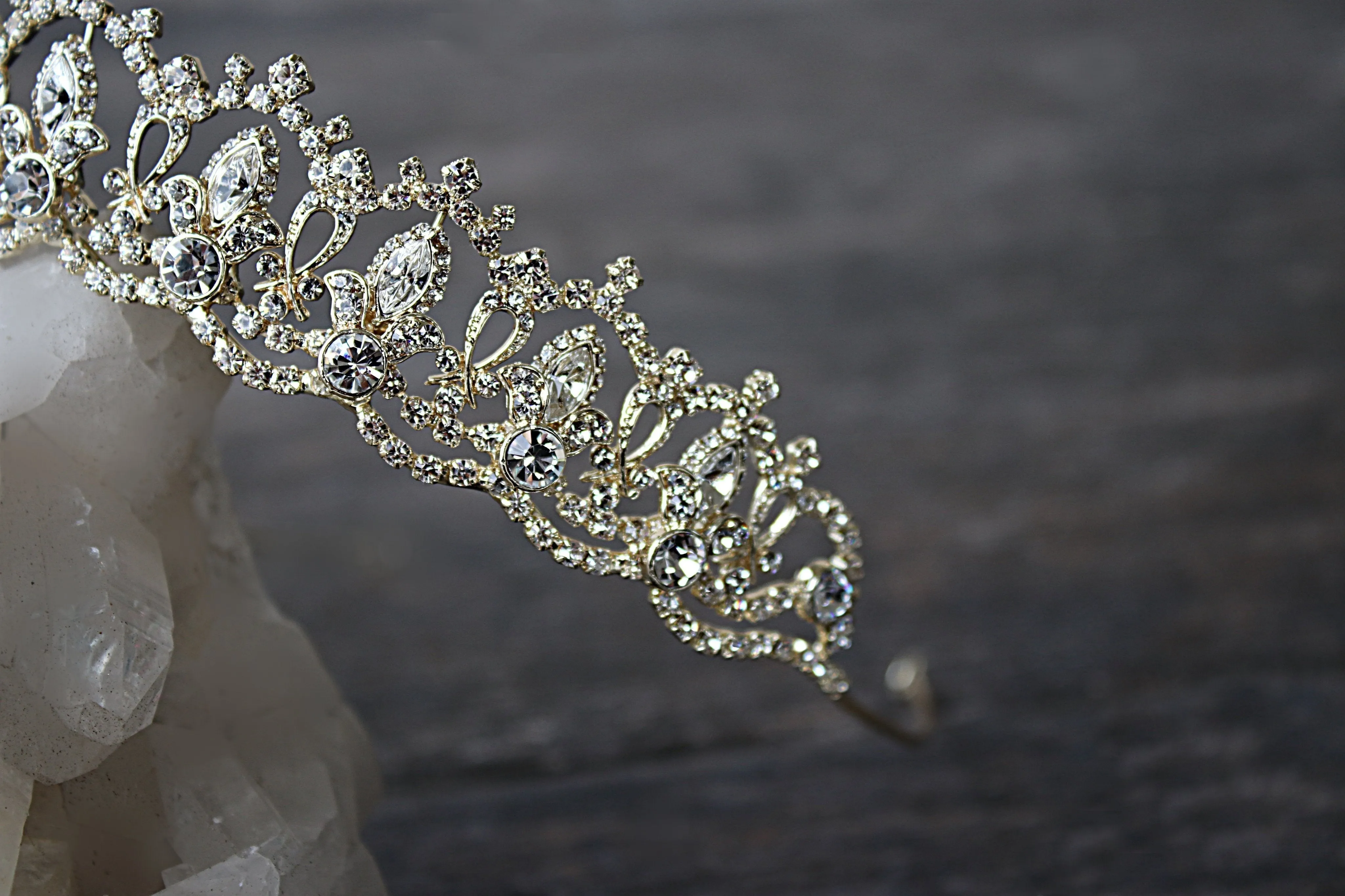 Bespoke Hidden Harry Potter Black Freshwater Pearl SERENA Bridal Tiara for Syd