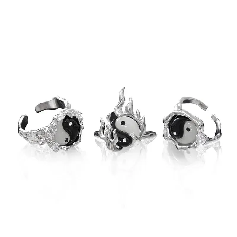 Black and White Earrings