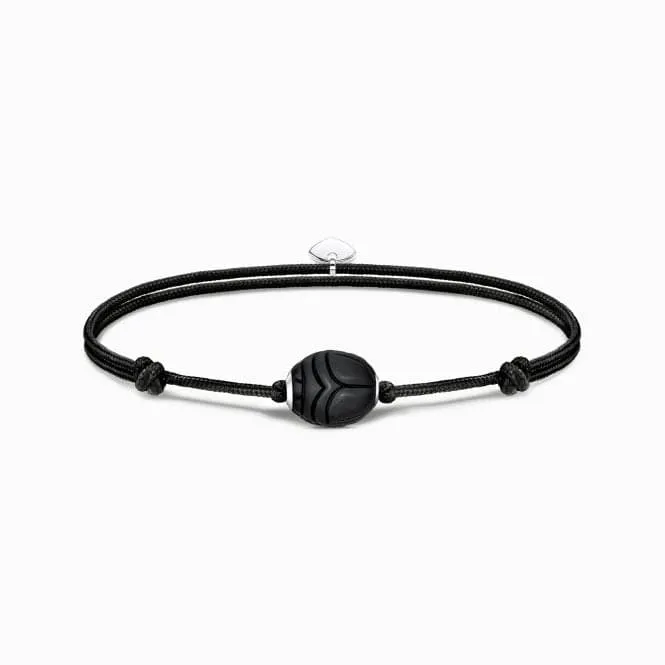 Black Nylon Obsidian Bracelet A2109-172-11