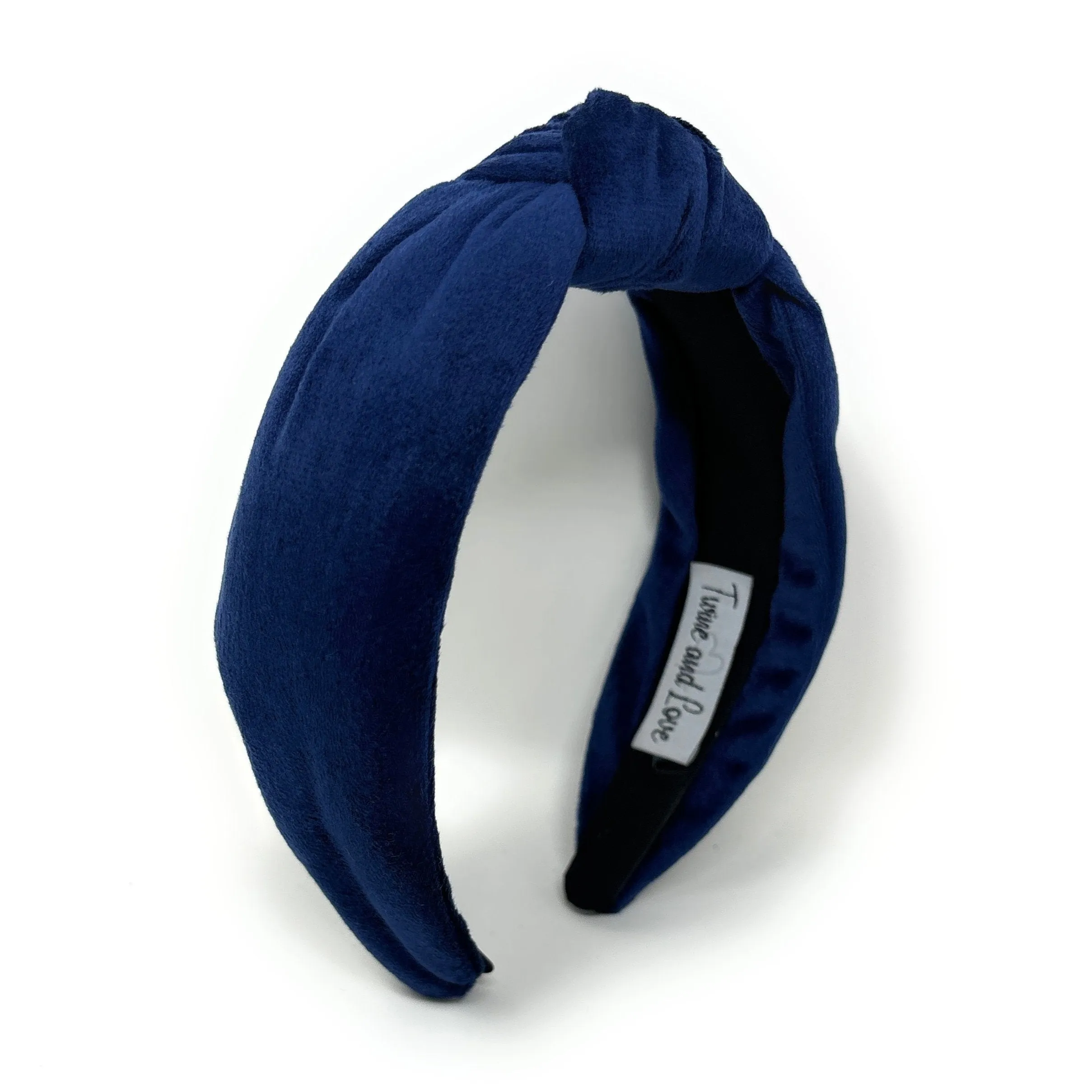 Blue Velvet Knot Headband