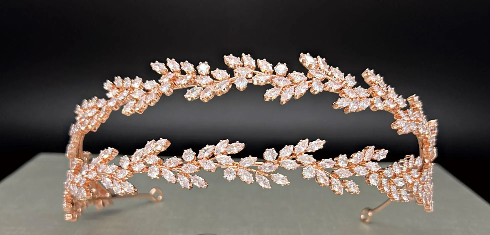 Bridal Headband , Quinceanera Headband, Dainty Zirconia Boho Goddess