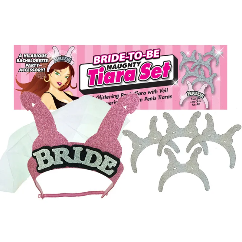 Bride-to-Be Naughty Tiara Set