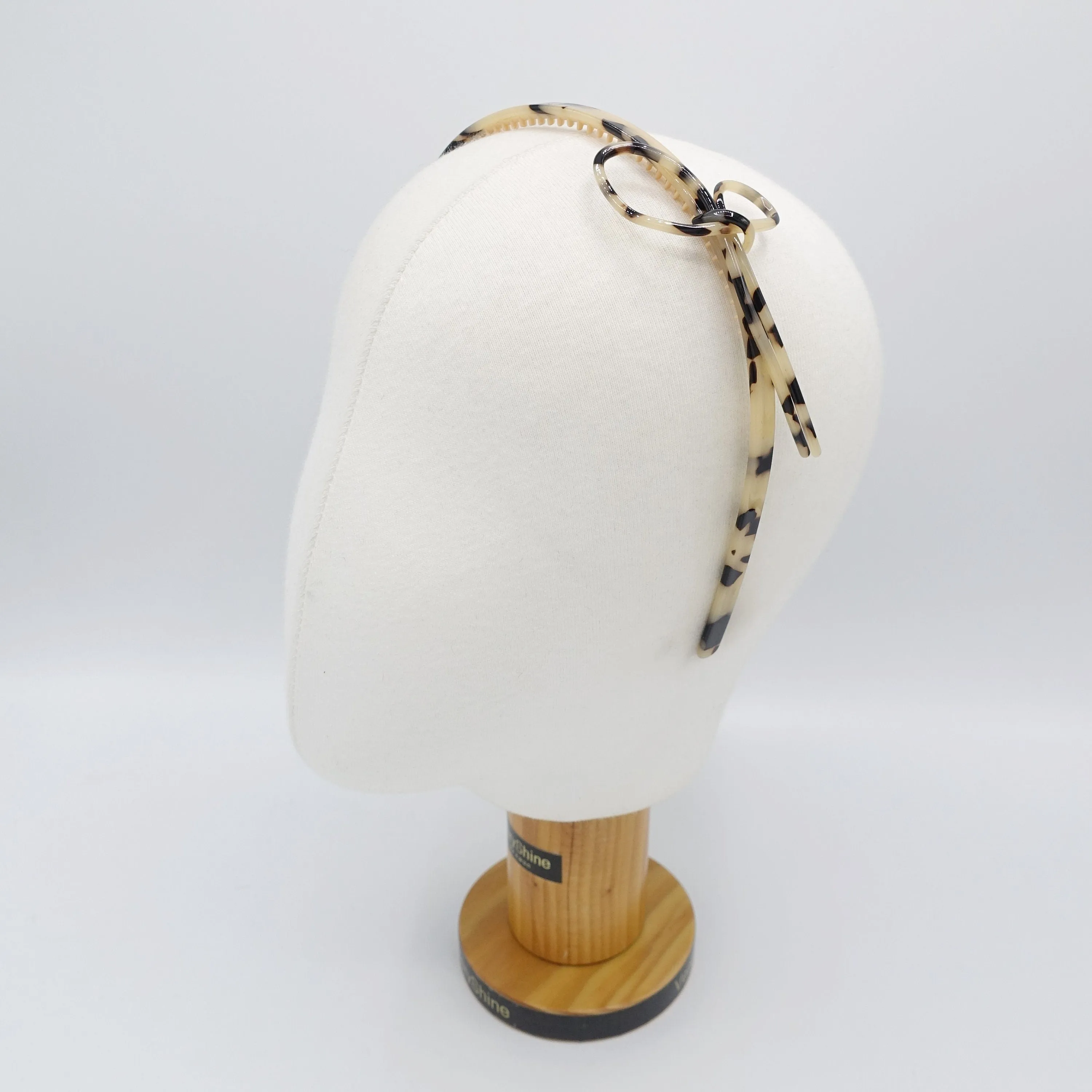 cellulose acetate tail bow knot headband