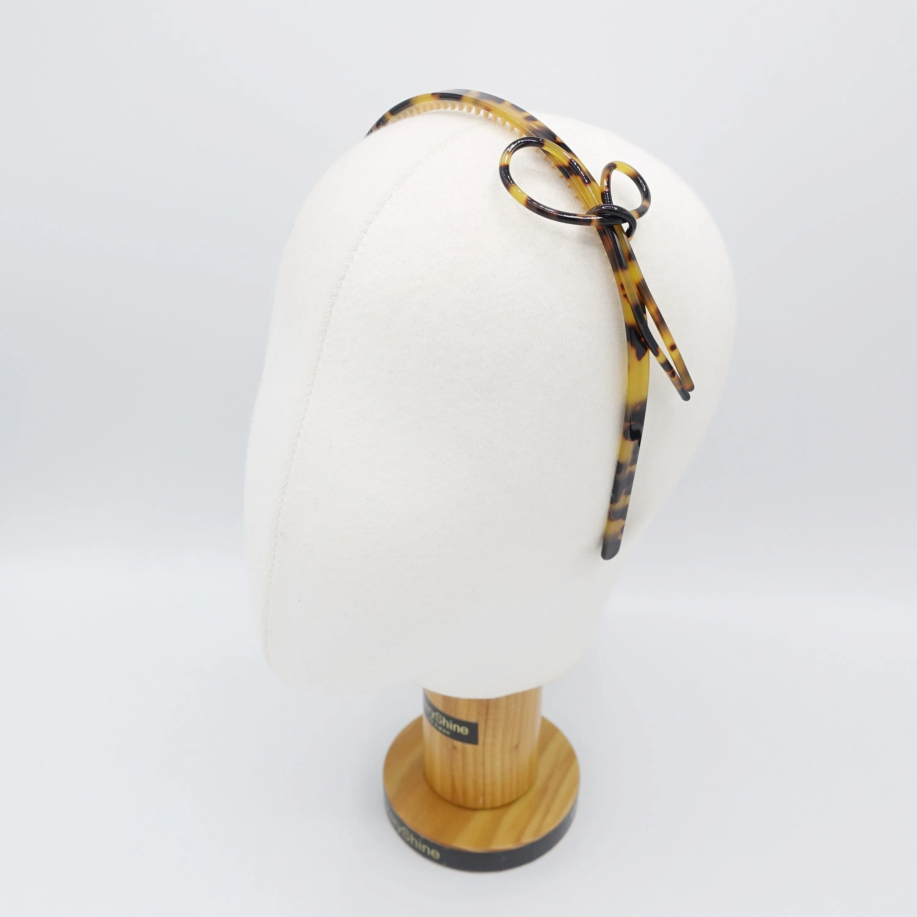 cellulose acetate tail bow knot headband