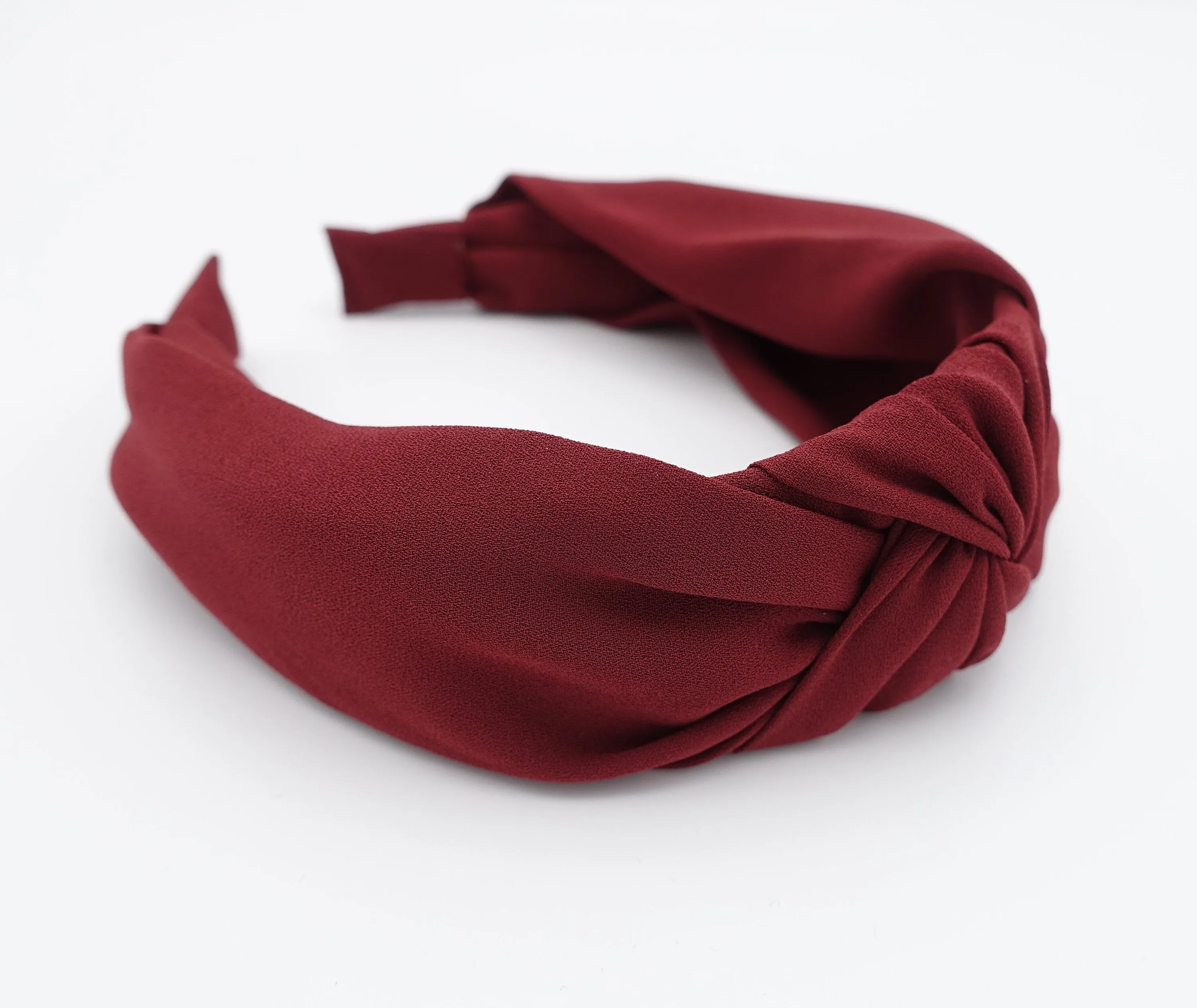 chiffon knot headband solid basic women hairbands