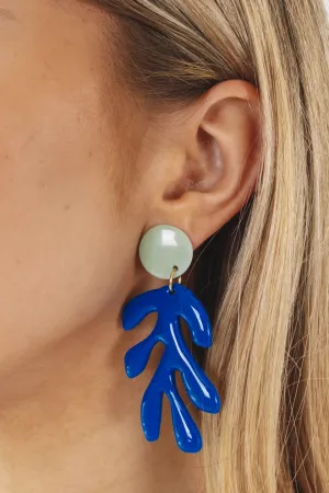 Coral Cove Earrings - Blue