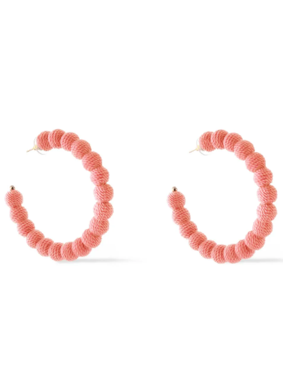 CORAL HOOP EARRINGS