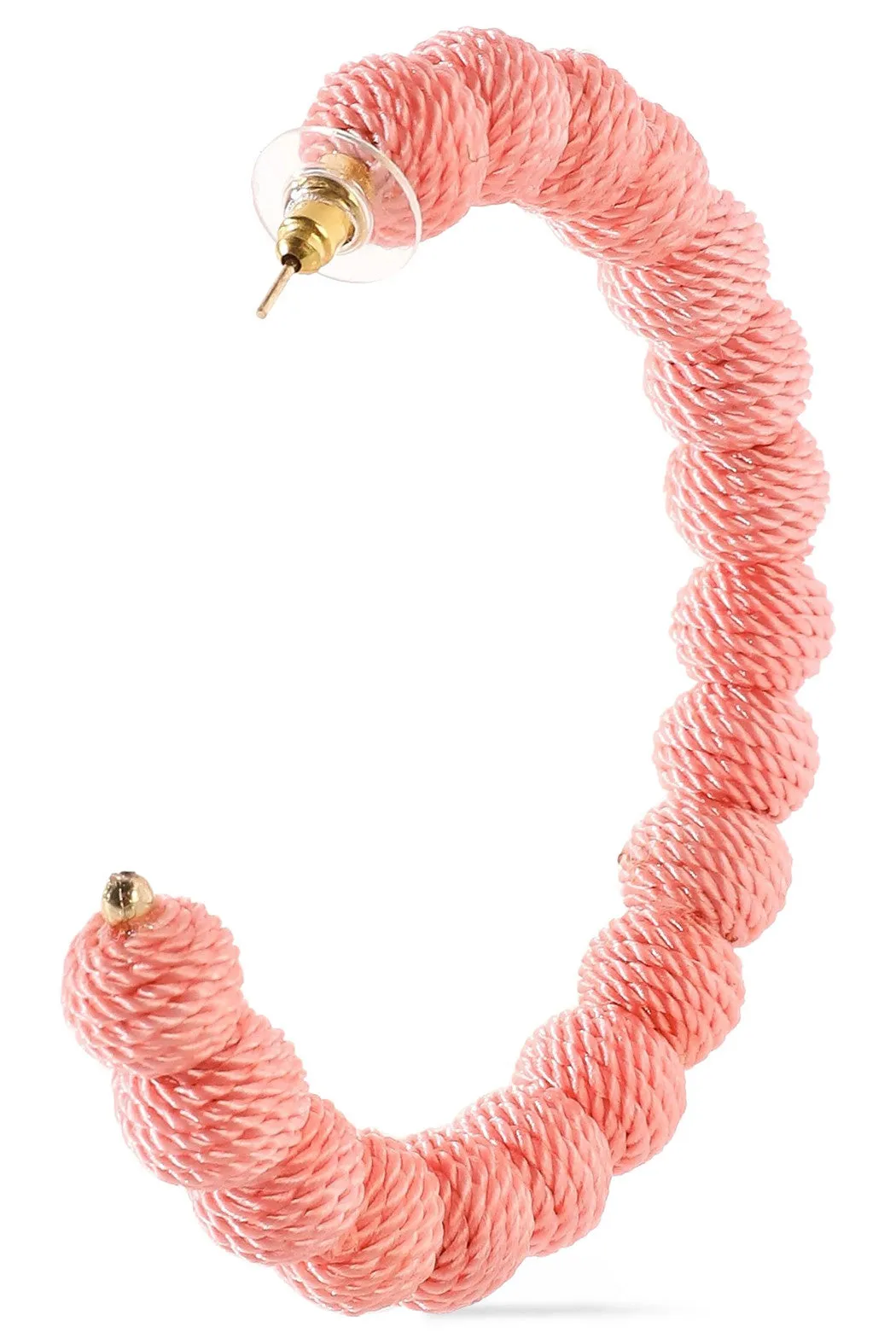 CORAL HOOP EARRINGS