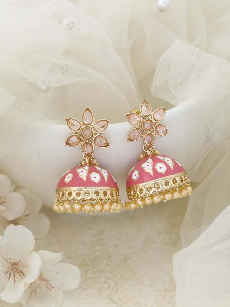 Coral Kolar Jhumkis