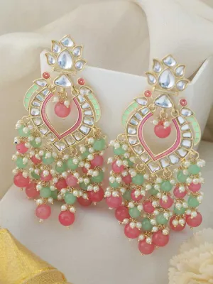 Coral Simrat Earrings