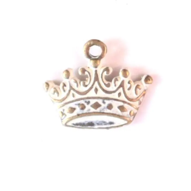 Crown Charm Bracelet, Necklace, or Charm Only