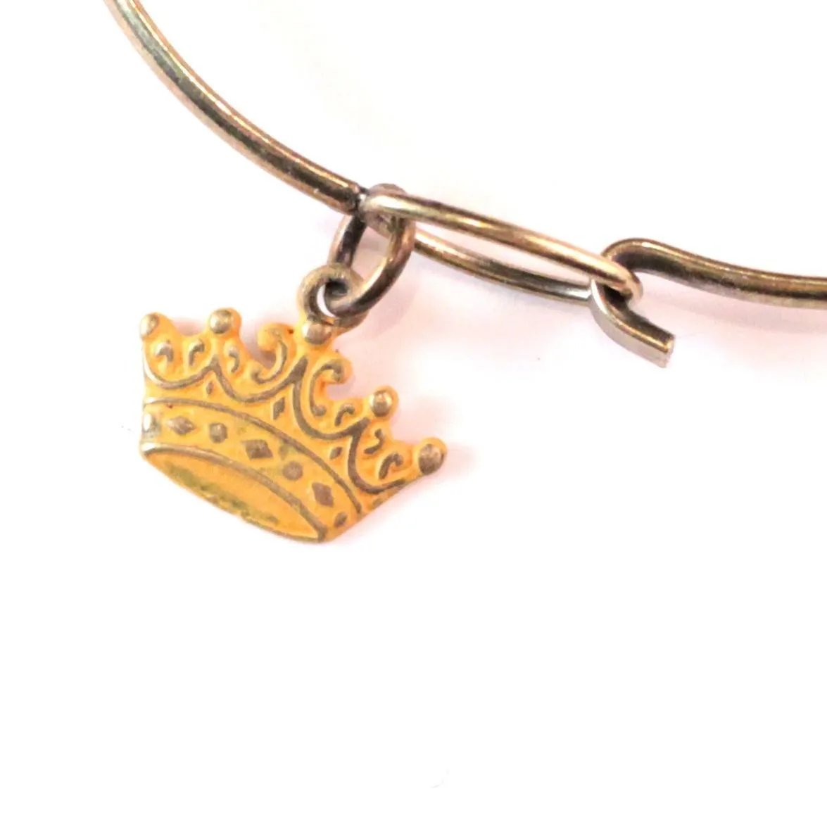 Crown Charm Bracelet, Necklace, or Charm Only