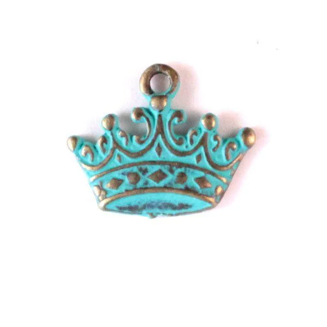 Crown Charm Bracelet, Necklace, or Charm Only