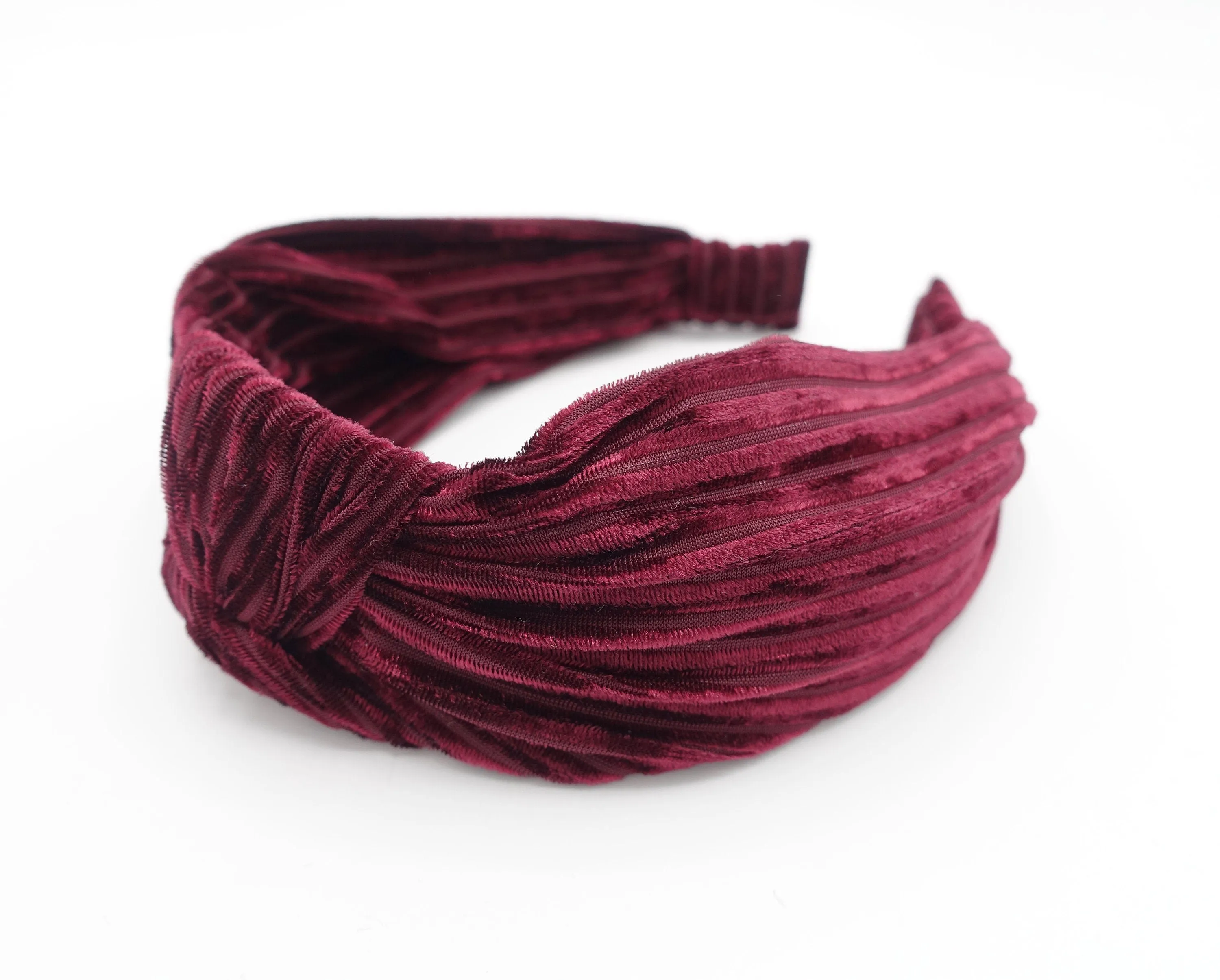 crushed velvet knotted headband one layer simple hairband for women