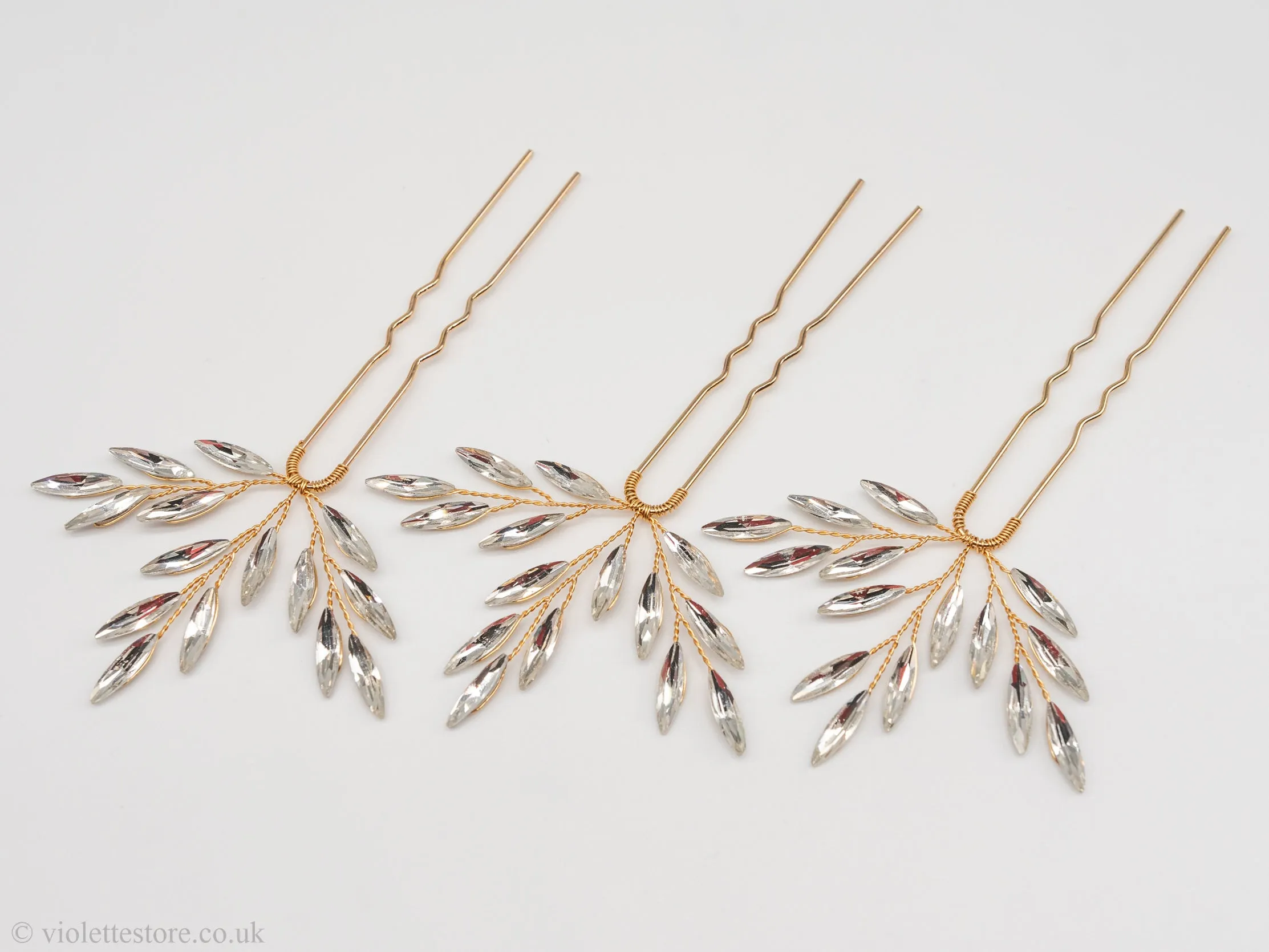 Crystal Hair Pins for Bridesmaids