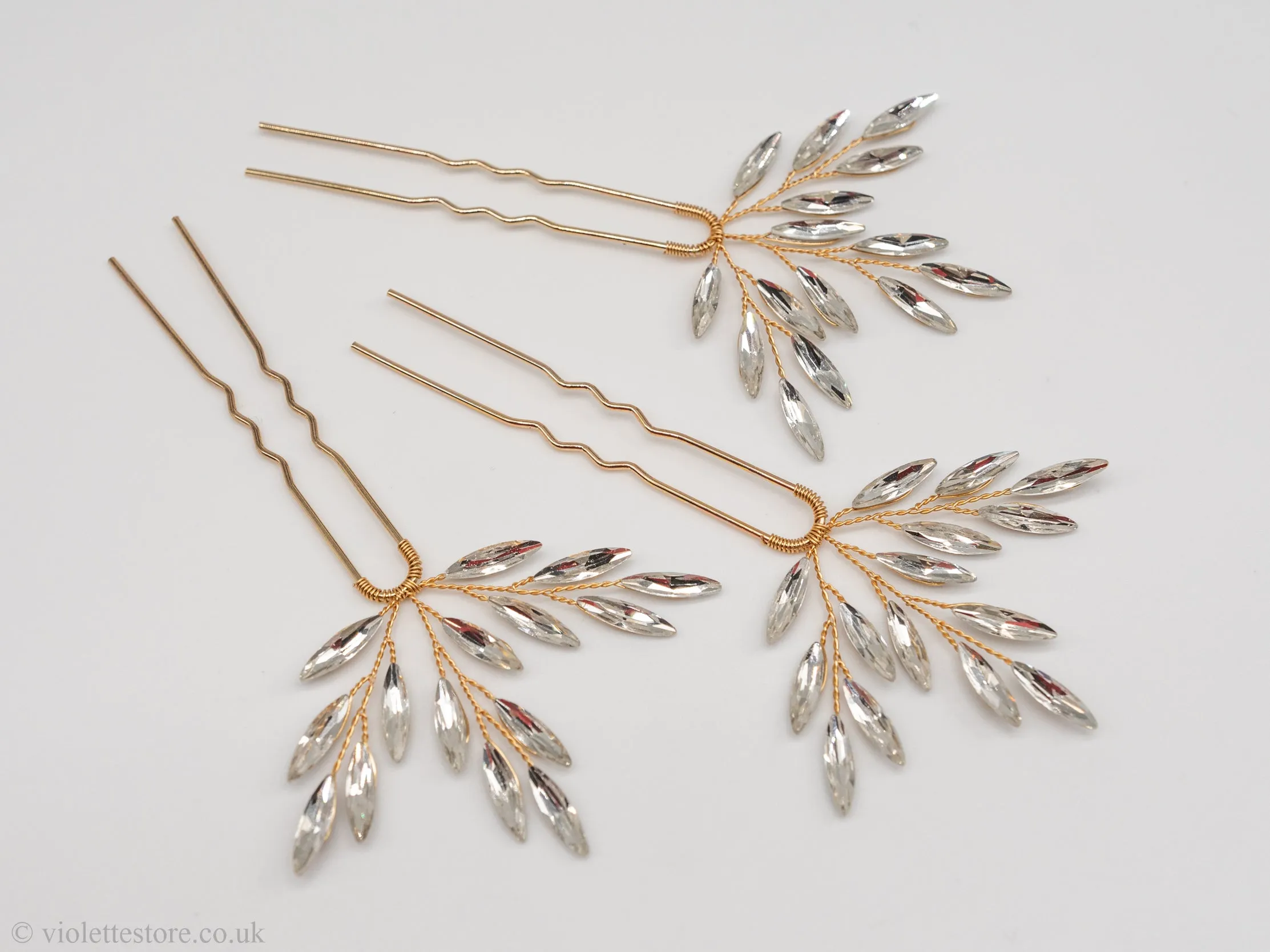 Crystal Hair Pins for Bridesmaids