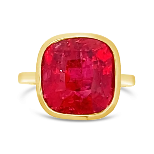 Cushion Spinel Ring