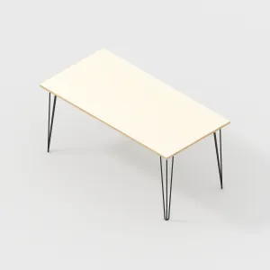 Custom Plywood Table with Hairpin Legs