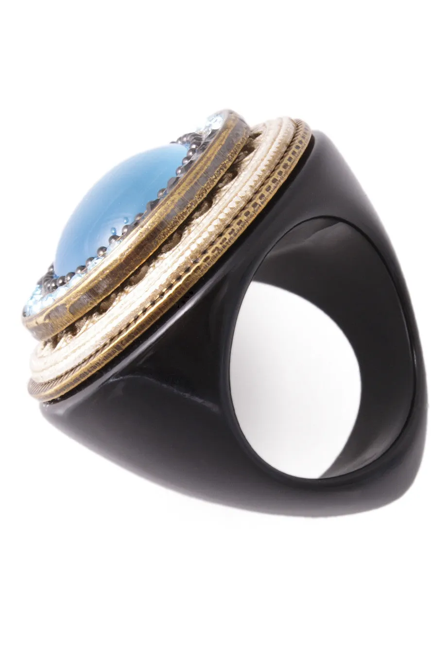 DALIA Blue Crystal Cocktail Ring