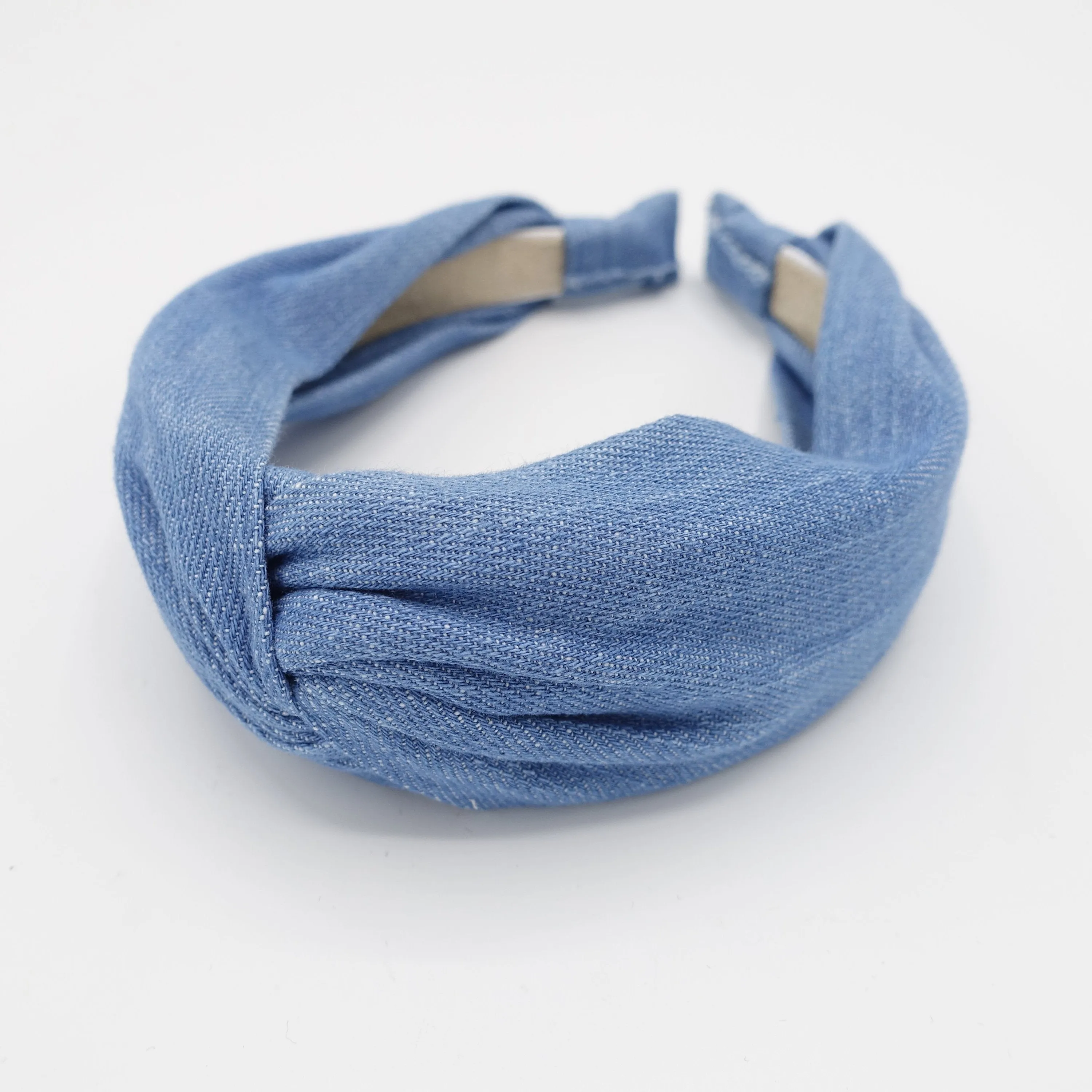 denim twisted headband cross casual cotton hairband women hair accessory