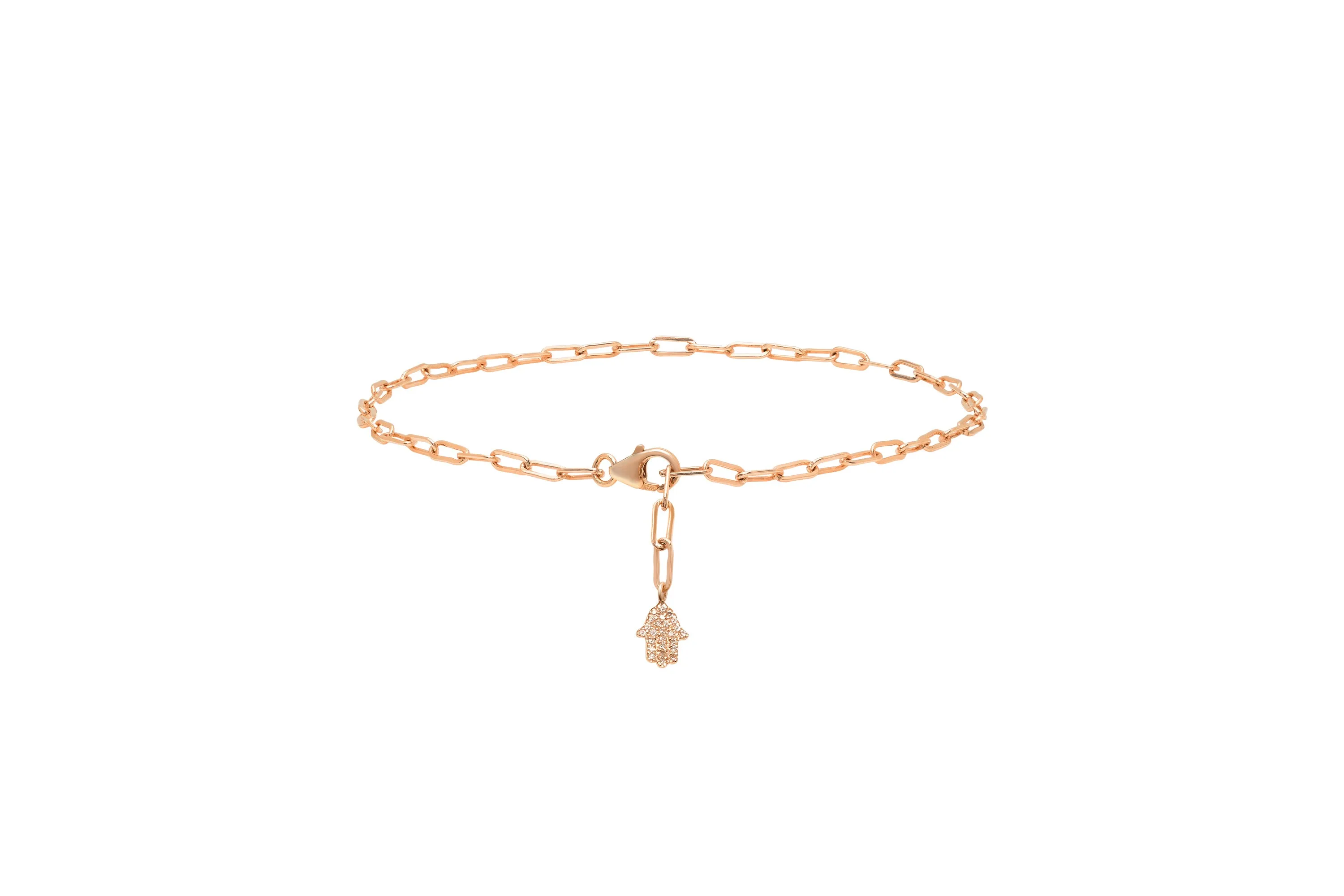 Diamond Hamsa Anklet