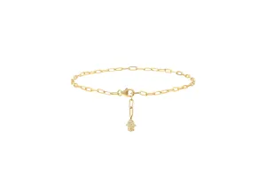 Diamond Hamsa Anklet