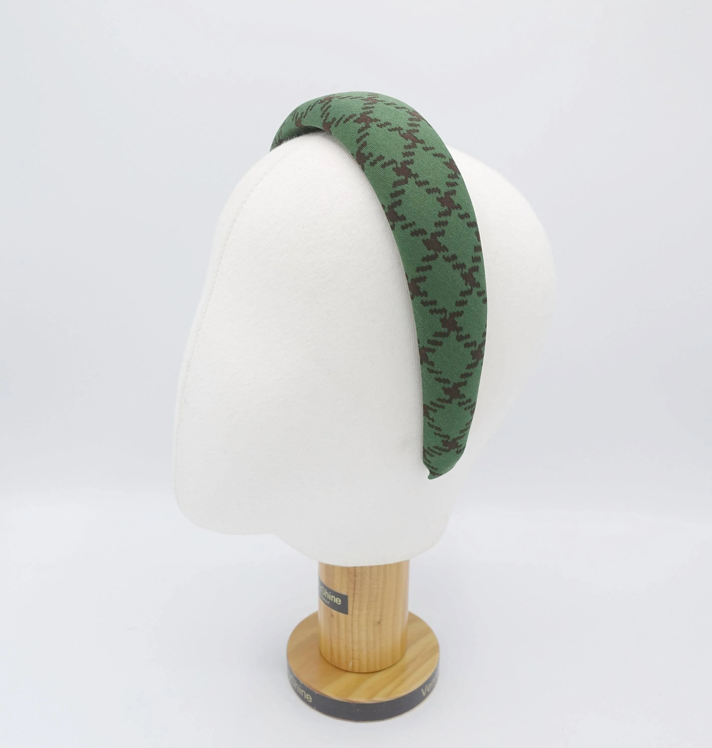 diamond pattern padded headband