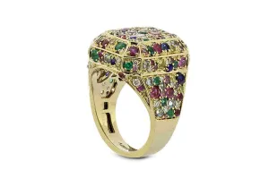 Disco Yellow Gold Ring