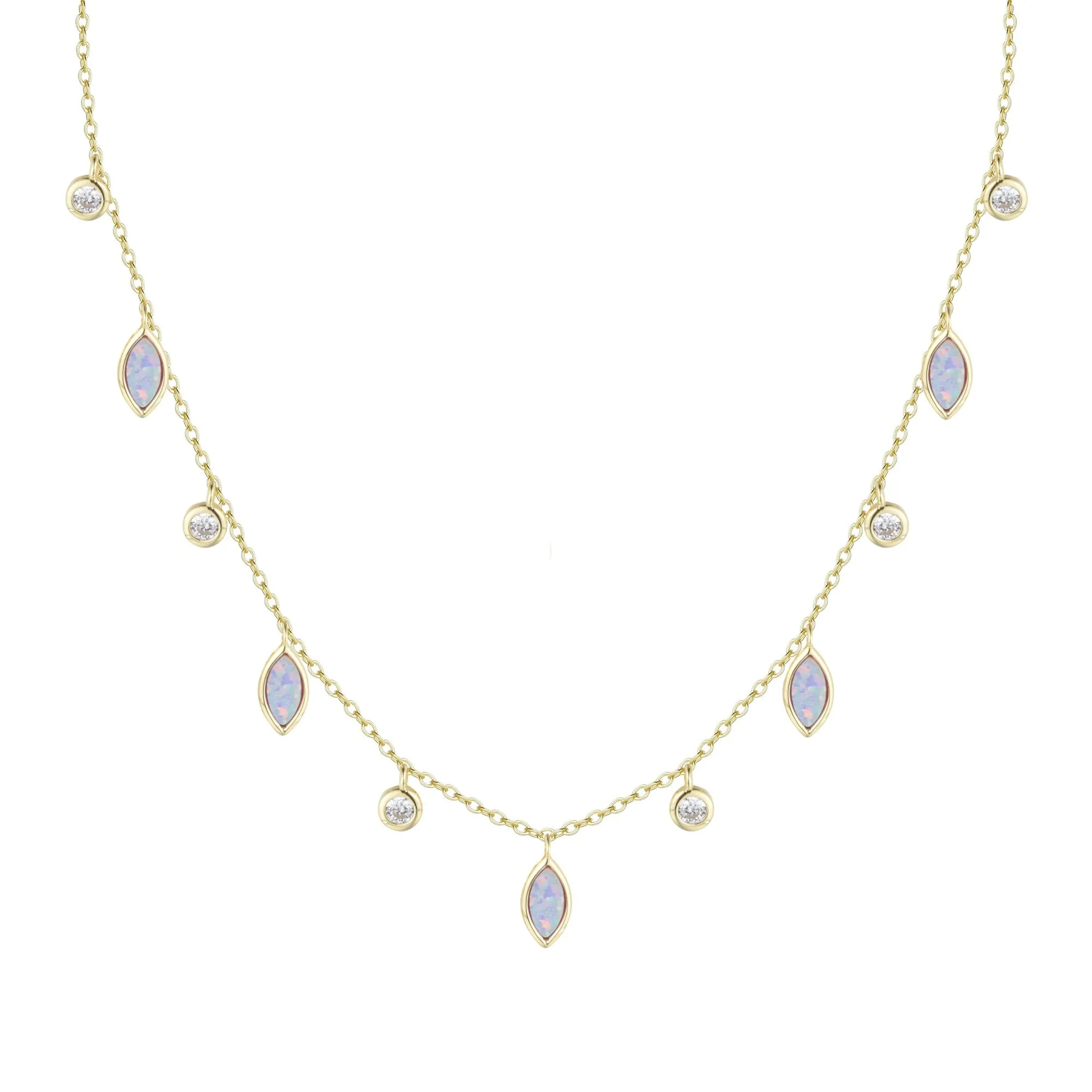 Drops of Spring Opal Necklace