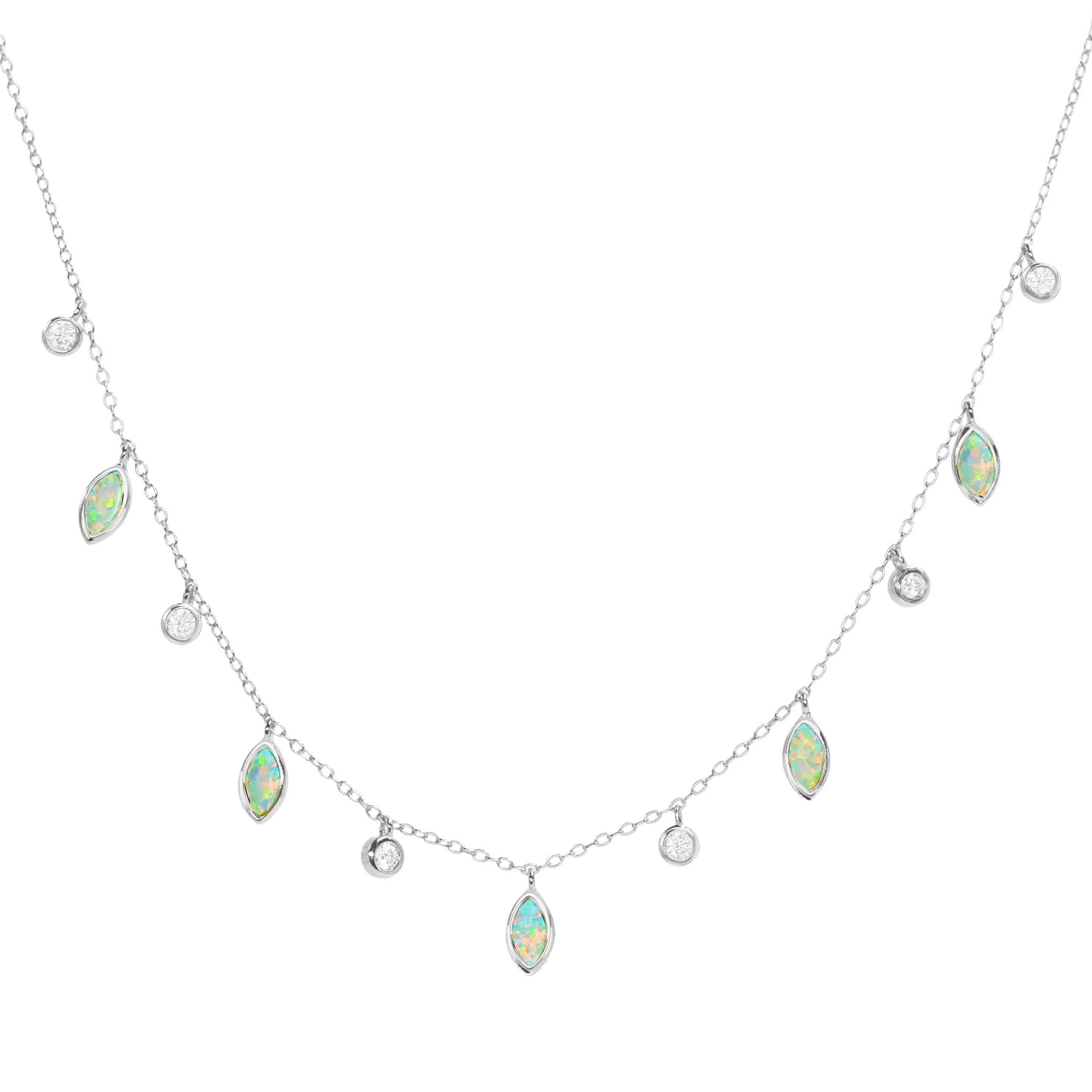 Drops of Spring Opal Necklace